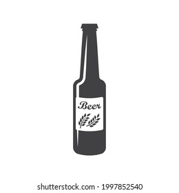 Beer bottle vector icon. Beer flat sign design. EPS 10 beer bottle symbol pictogram