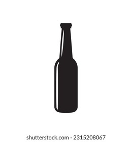 Beer bottle vector icon. Beer flat sign design. Beer bottle symbol pictogram. UX UI icon