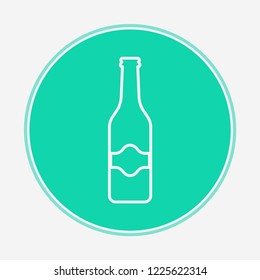Beer bottle vector icon sign symbol