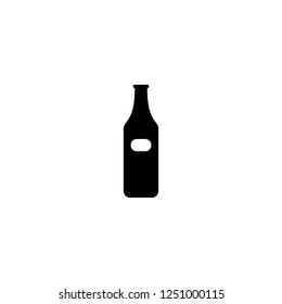 beer bottle vector icon. beer bottle sign on white background. beer bottle icon for web and app