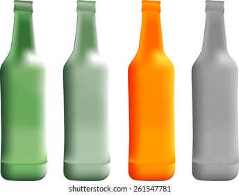 Beer Bottle Vector Illustration