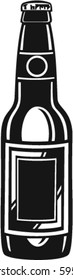 Beer Bottle Vector Illustration