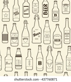 beer bottles background