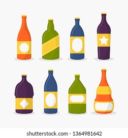 BEER BOTTLES VECTOR ILLUSTRATION