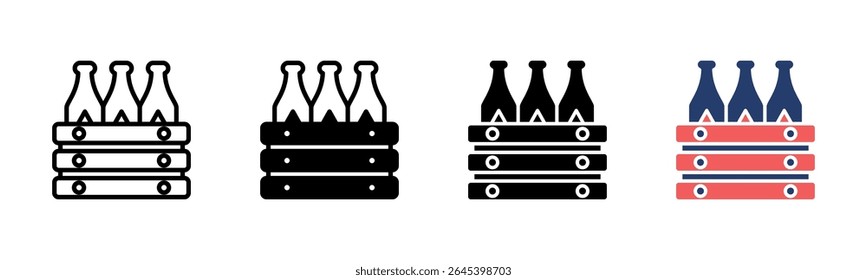 Beer Box icon sheet multiple style collection