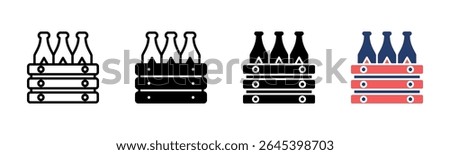 Beer Box icon sheet multiple style collection