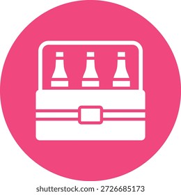 Illustration zum Design eines Bierkastens