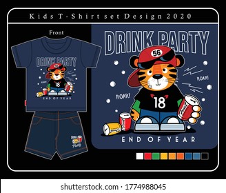beer boy, vector animal cartoon illustration design