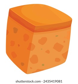 Beer bread croutons icon cartoon vector. Party nutrition. Toasted loaf
