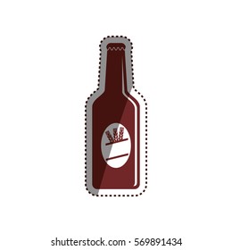 Beer and brewery concept icon vector illustration graphic design