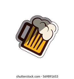 Beer and brewery concept icon vector illustration graphic design
