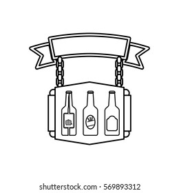 Beer and brewery concept icon vector illustration graphic design