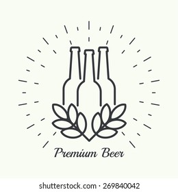 Beer brewery emblems, logo.