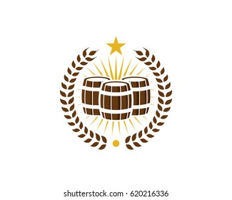 Beer Brewery Icon Logo Design Element