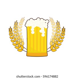 Beer and brewery icon vector illustration graphic design