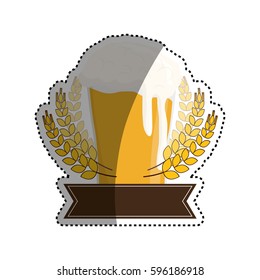 Beer and brewery icon vector illustration graphic design