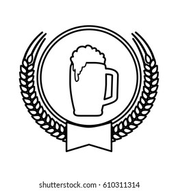 Beer and brewery icon vector illustration graphic design