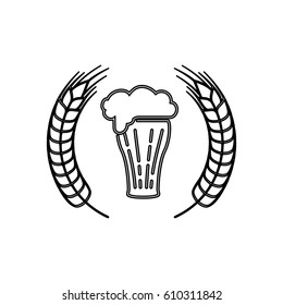 Beer and brewery icon vector illustration graphic design