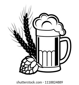 Beer, brewing vector icon
