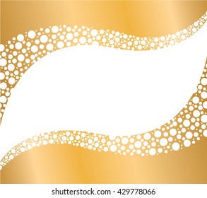Beer bubbles background vector