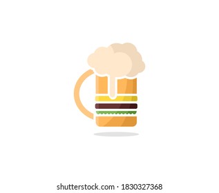 beer burger bar mug drink