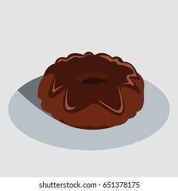 beer cake vector illustration