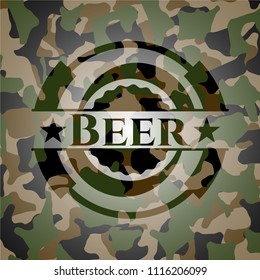 Beer camouflaged emblem