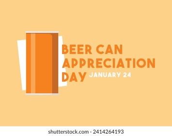 Beer Can Appreciation Day. January 24. Eps 10.