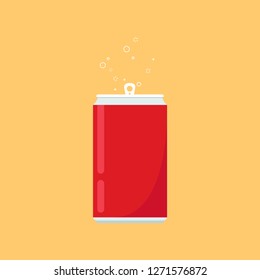 Beer can cartoon. logo design. symbol.