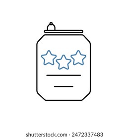 beer can concept line icon. Simple element illustration. beer can concept outline symbol design.