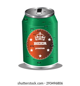beer can design vector