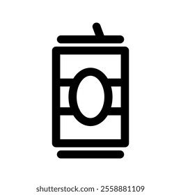 Beer can drink icon, vector illustration