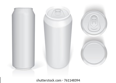 beer can easily change colors mock up vector template