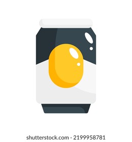 beer can flat style icon. vector illustration for graphic design, website, app. EPS 10