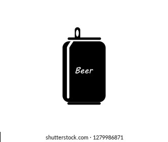 Beer can icon. Beverage and packaging usage. Vector illustration