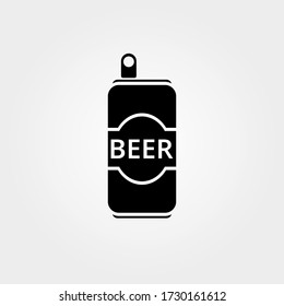 Beer Can Icon. Pub And Bar, Alcohol Symbol. Logo. Stock - Vector Illustration