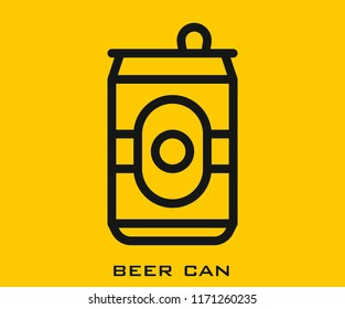 Beer can icon signs