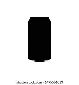 beer can icon, silhouette of beer can 