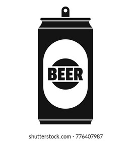 Beer can icon. Simple illustration of beer can vector icon for web