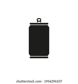 Beer can icon. Simple vector illustration on a white background.