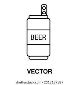 beer can icon vector illustration on white background..eps