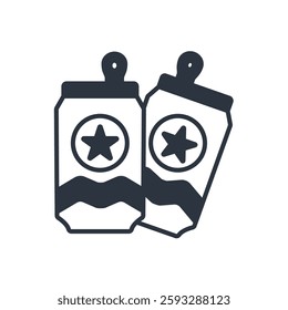 beer can icon. vector.Editable stroke.linear style sign for use web design,logo.Symbol illustration.