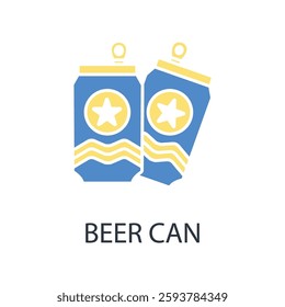 beer can icon. vector.Editable stroke.linear style sign for use web design,logo.Symbol illustration.