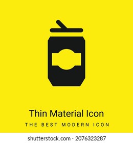 Beer Can minimal bright yellow material icon