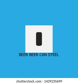 beer beer can steel icon sign signifier vector