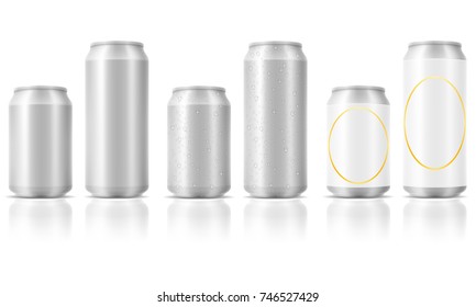 beer in can stock vector illustration isolated on white background