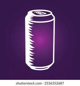 Beer can trendy artwork attractive abstract vector illustration colorful applicable design.eps