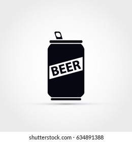 Beer can vector icon