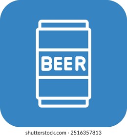 Beer Can Vector Icon Design Illustration