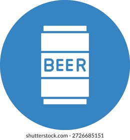 Beer Can Vector Icon Design Illustration